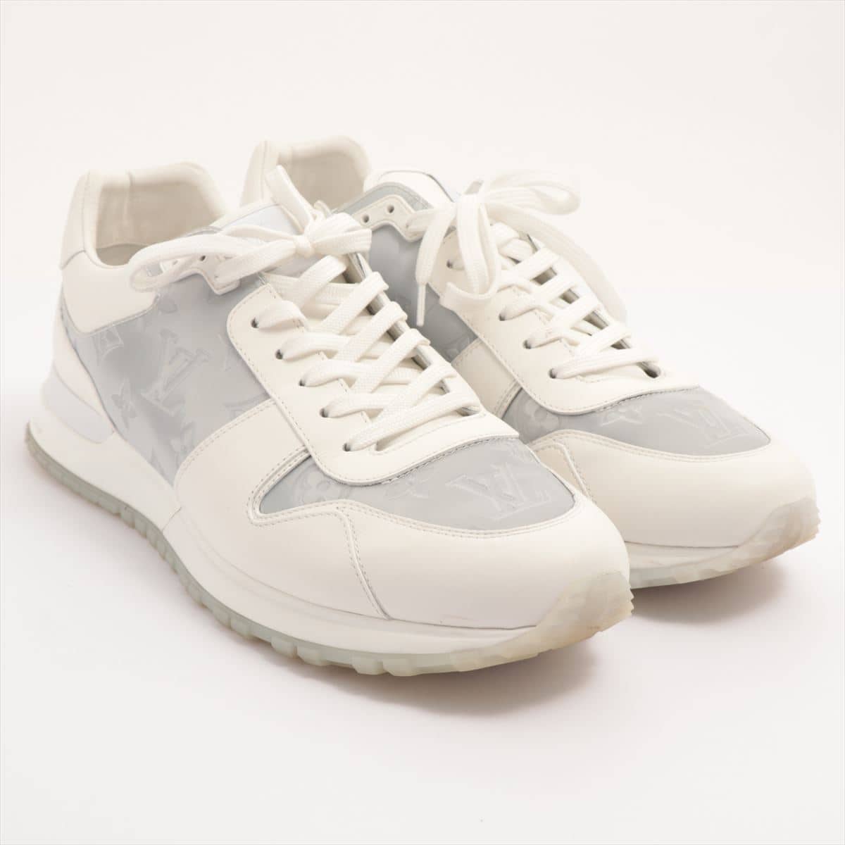 Louis Vuitton Runaway line MS1200 Leather Sneakers 7 1/2 Ladies' White 1A8KIO