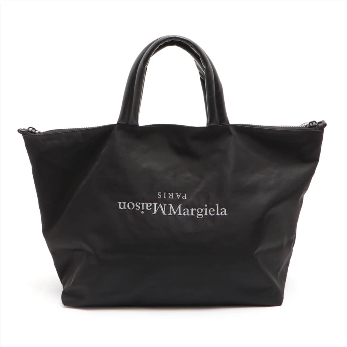 Maison Margiela Nylon & leather Boston Black Without strap Internal lame adhesion