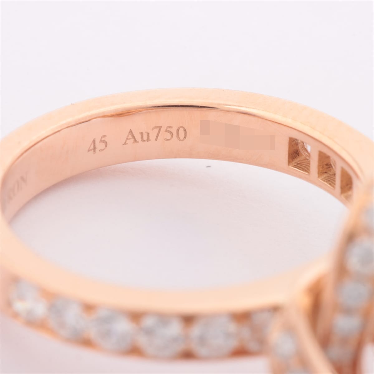 Boucheron Ava Pivoine diamond rings 750(PG) 4.4g 45 Diamond about 3 in diameter.51mm