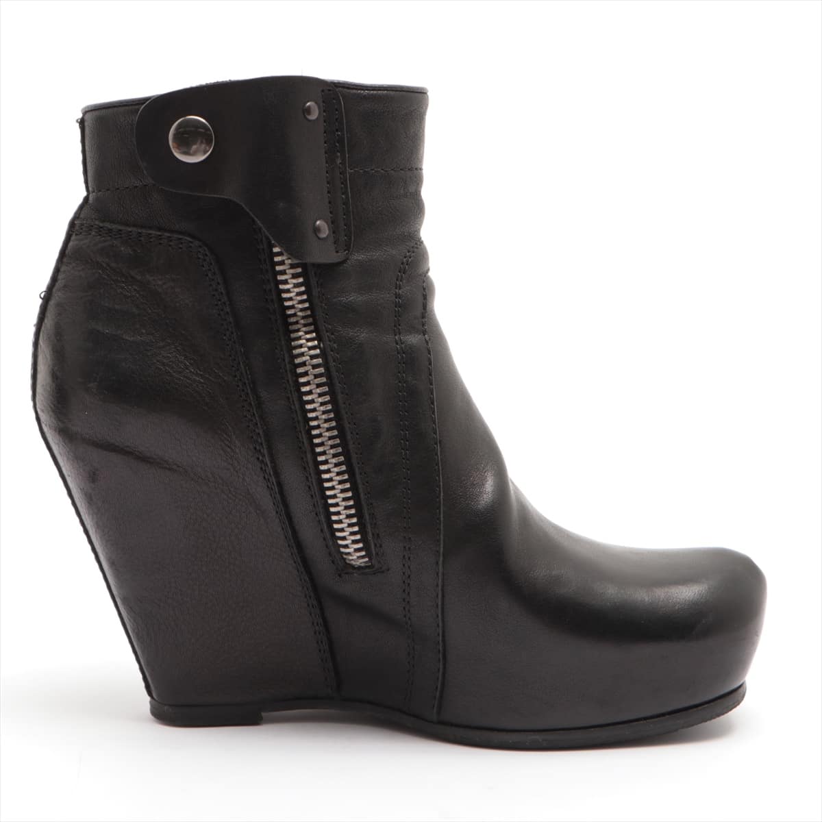 Rick Owens Leather Boots Unknown size Ladies' Black