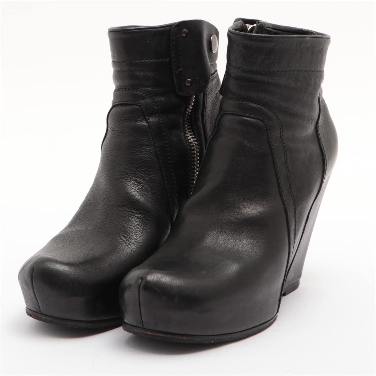 Rick Owens Leather Boots Unknown size Ladies' Black