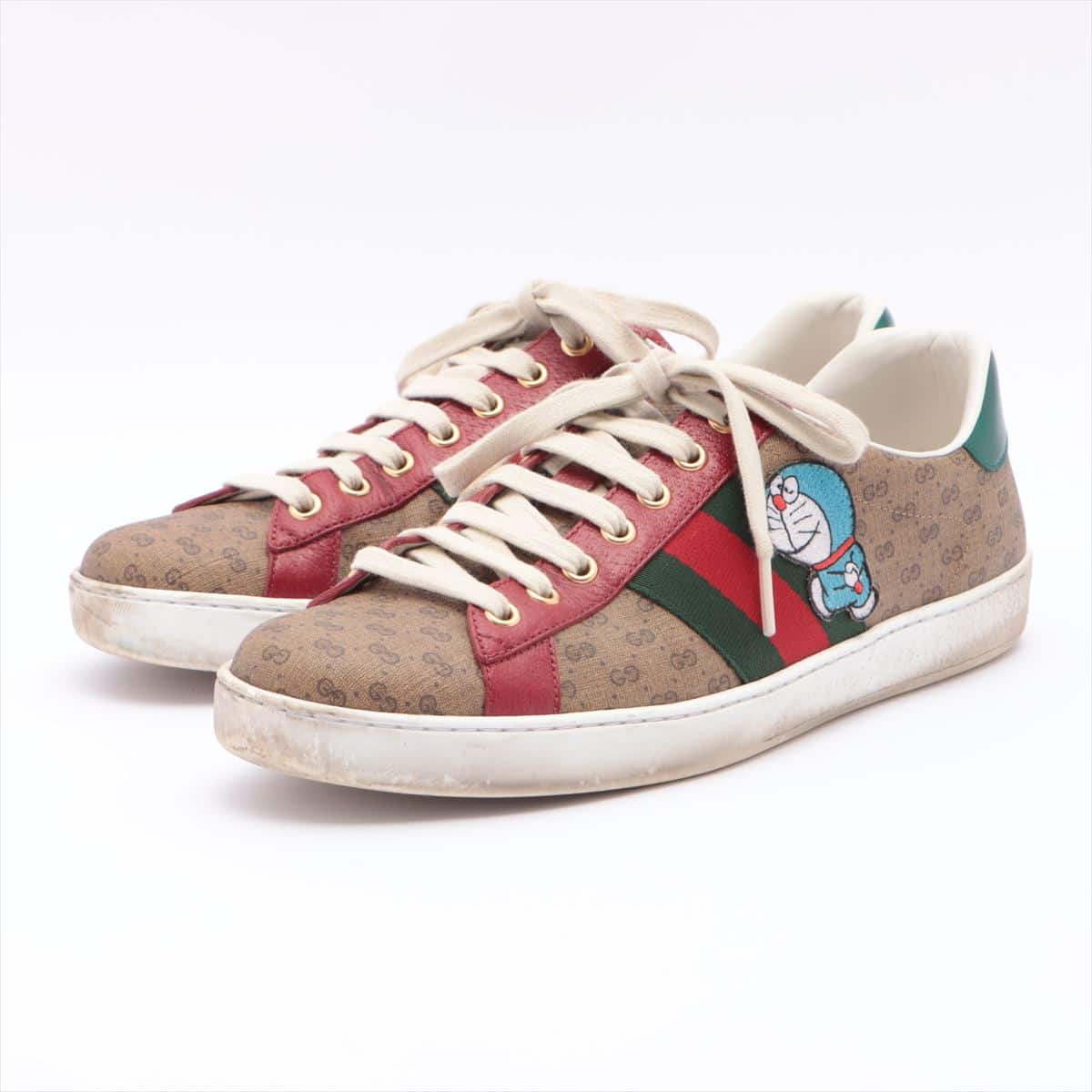 Doraemon x Gucci ACE canvas Sneakers 7 Men's Multicolor 655021
