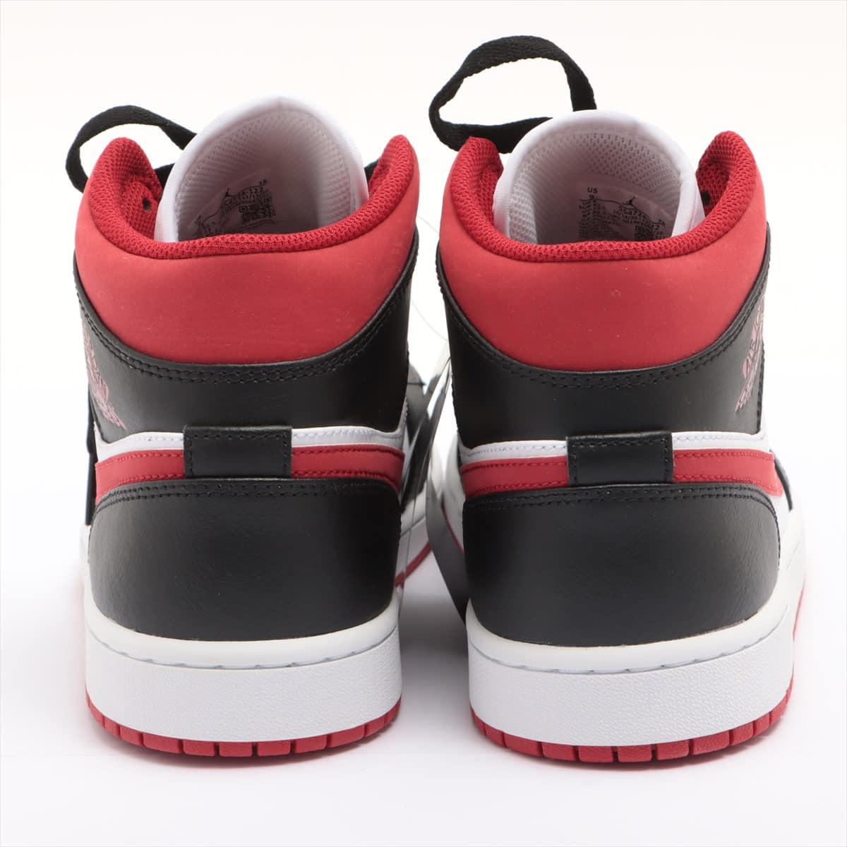 Nike AIR JORDAN 1 Leather Sneakers 27.0cm Men's Red x white 554724-122 Air Jordan 1 Mid