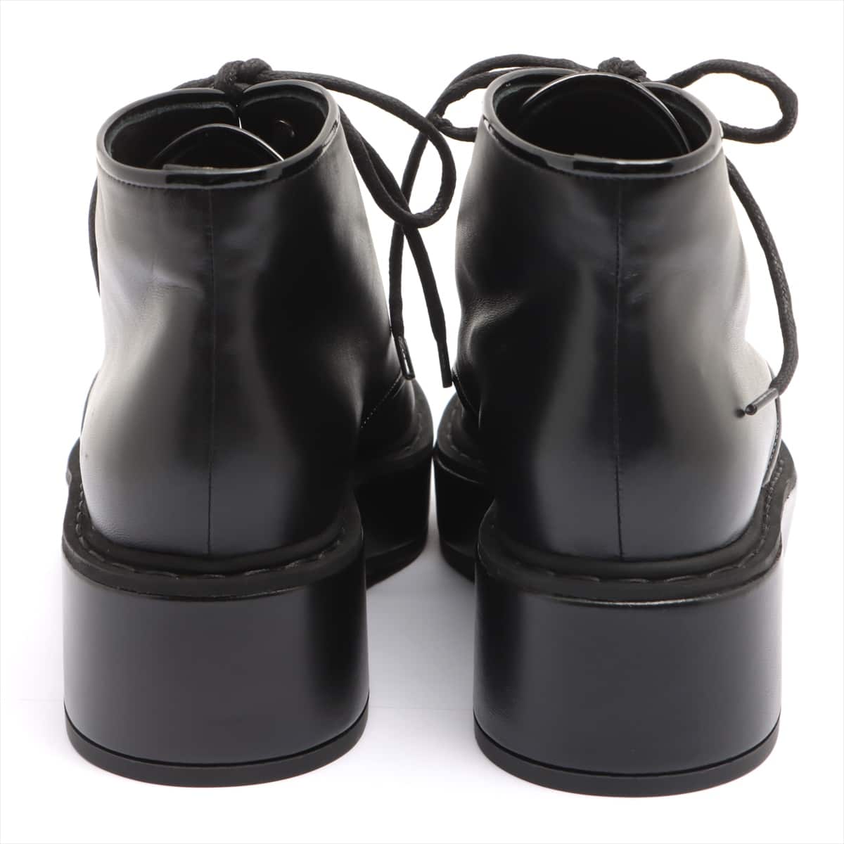 Chanel Coco Mark Leather Boots 39 Ladies' Black G33169