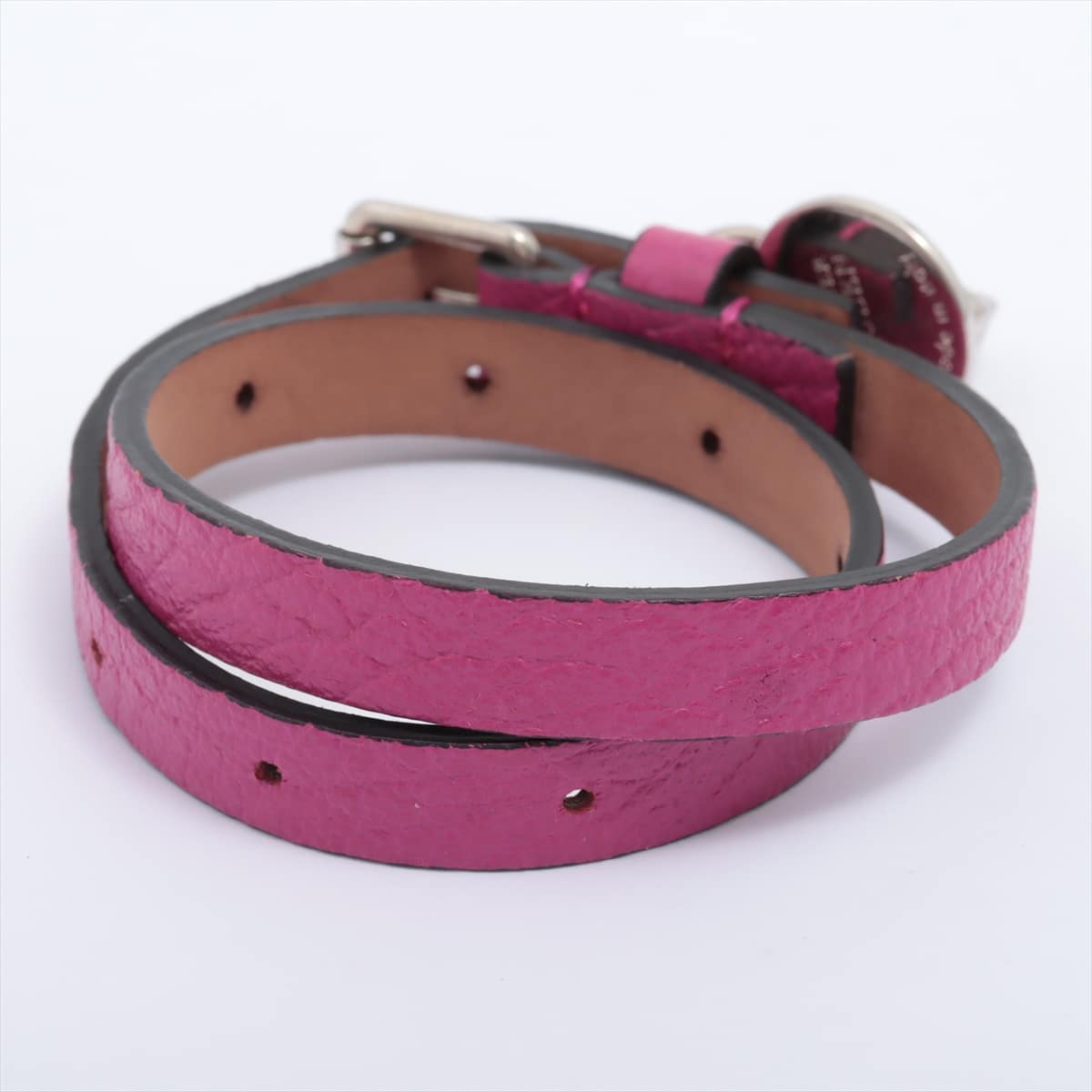Alexander McQueen Bracelet Leather Pink
