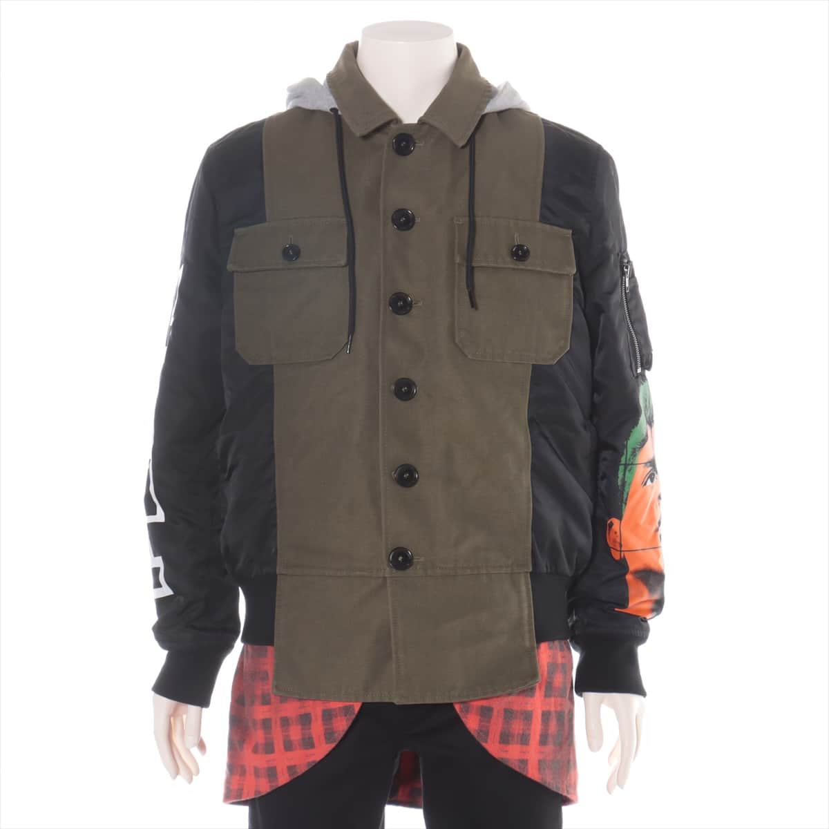 Moschino Cotton Nylon jacket 48 Men's Khaki