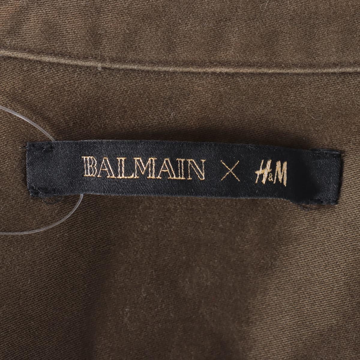 Balmain x H&M Cotton Shirt M Men's Khaki
