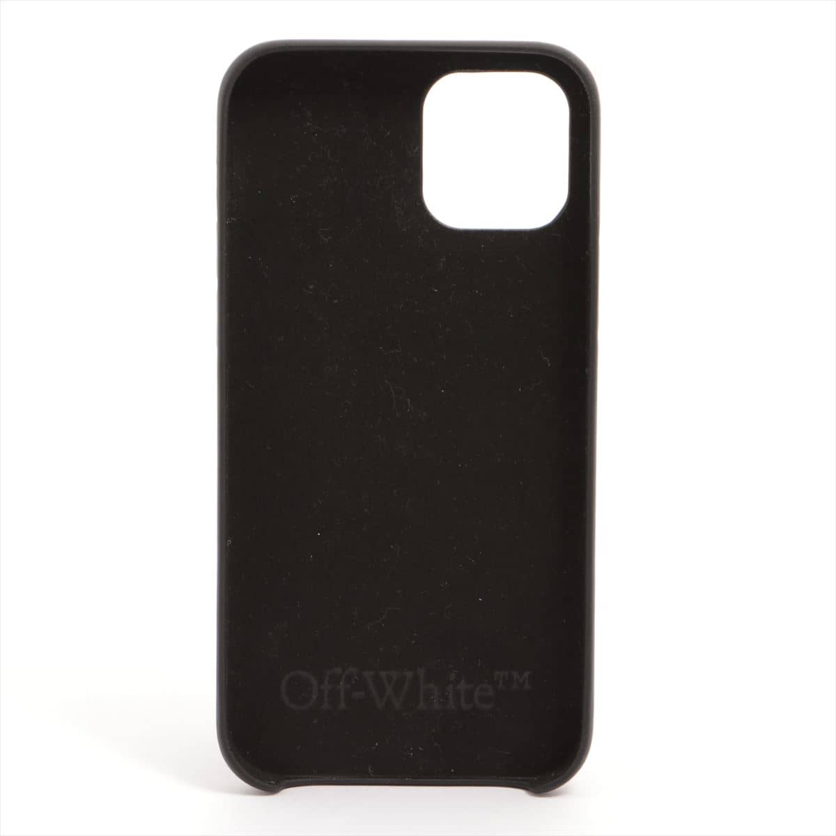 Off-White Silicon Mobile phone case Black iPhone12