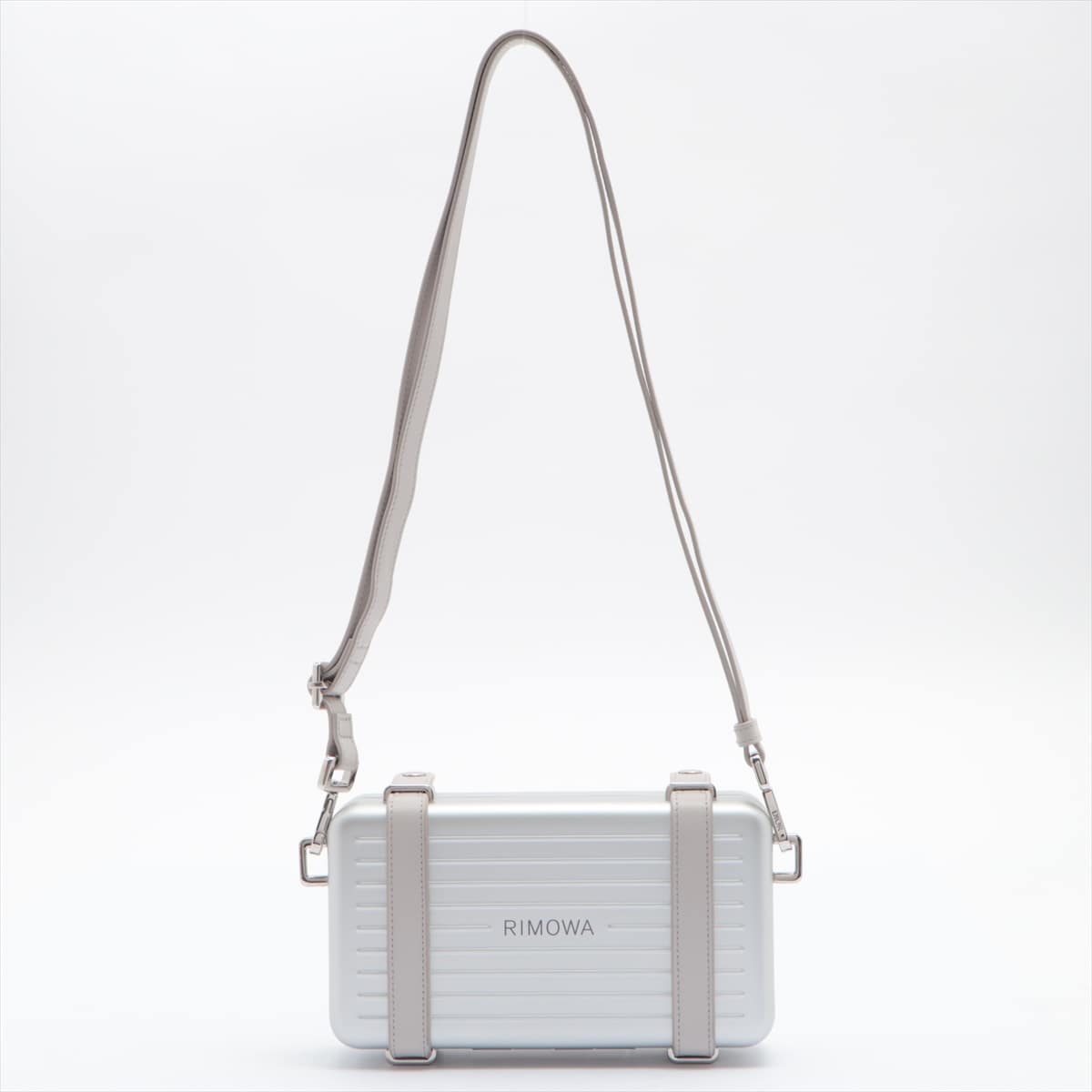 Dior × Rimowa Personal Aluminum 2 WAY clutch bag Silver