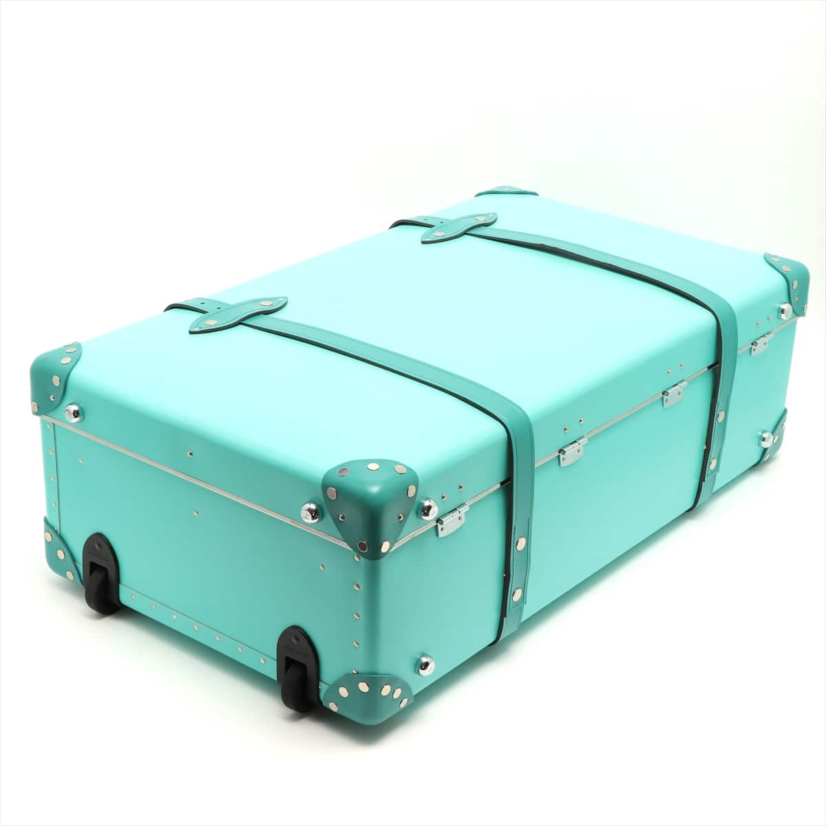 Tiffany × Globe-Trotter Vulcanized fiber Suitcase Blue With a key