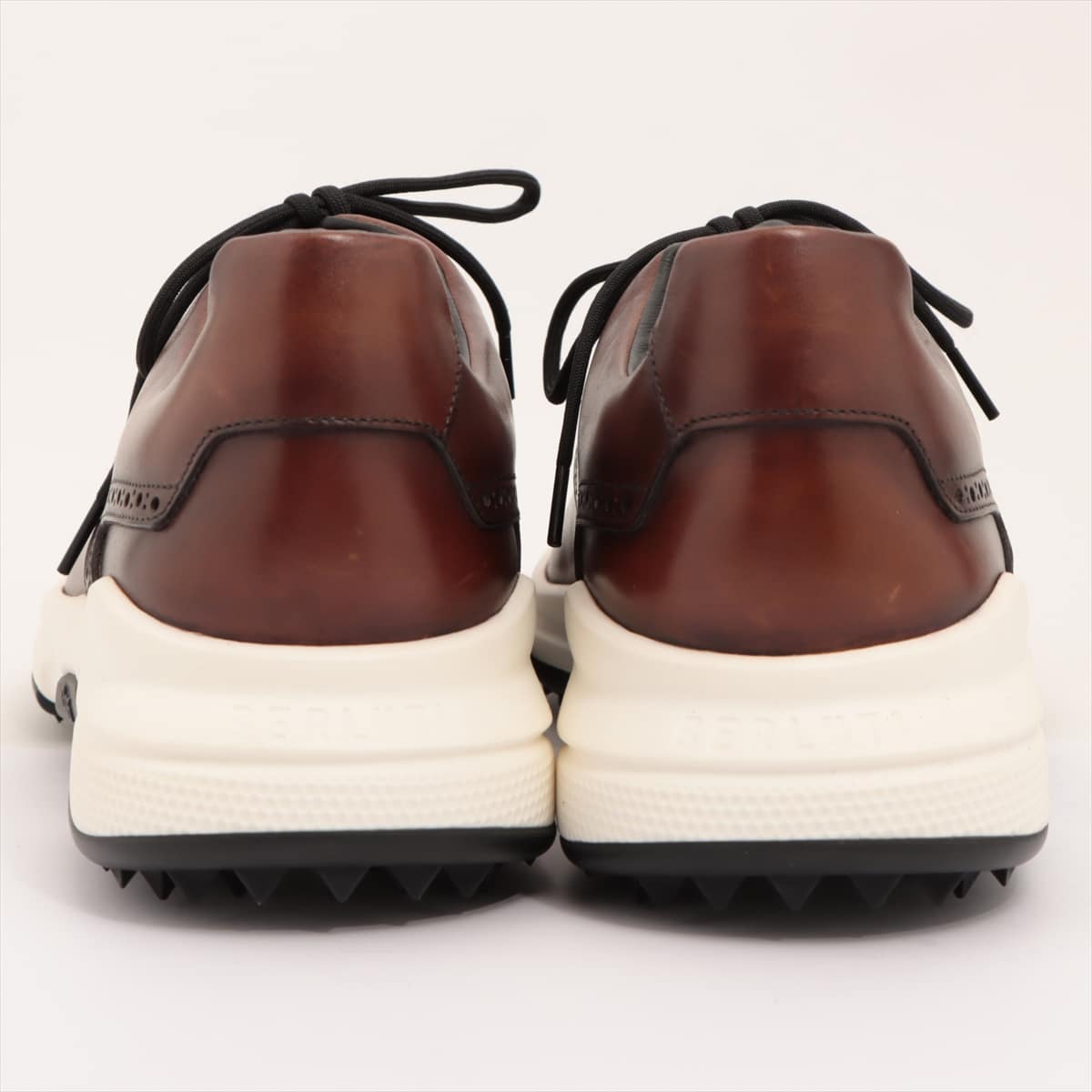 Berluti Leather Sneakers 9 Men's Brown Golf shoes