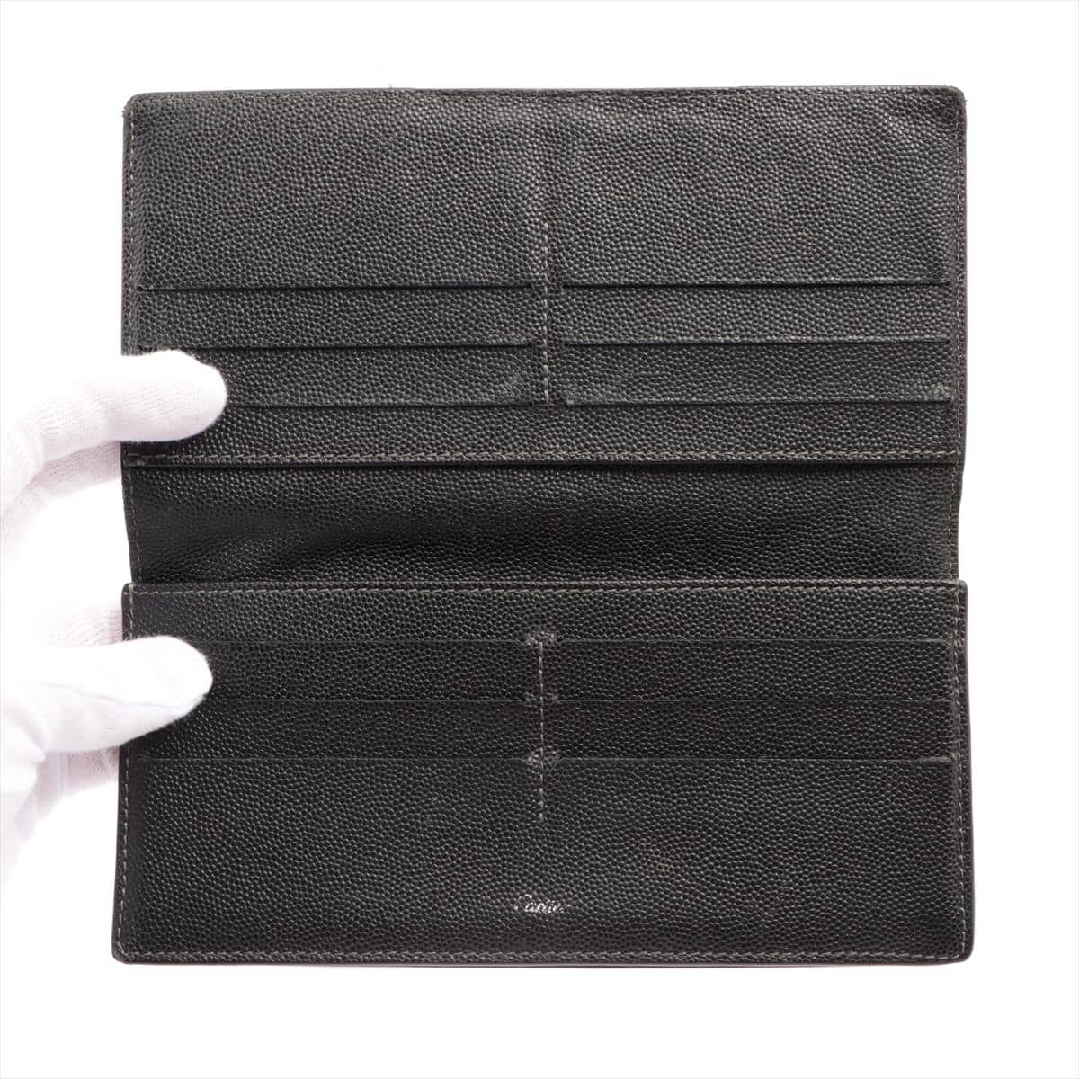 Cartier Santos Leather Wallet Black