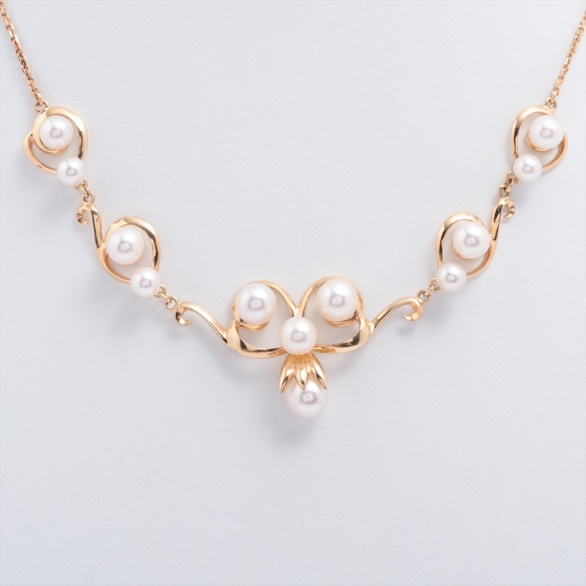 TASAKI Pearl Necklace K18(YG)×K14(YG) 10.7g