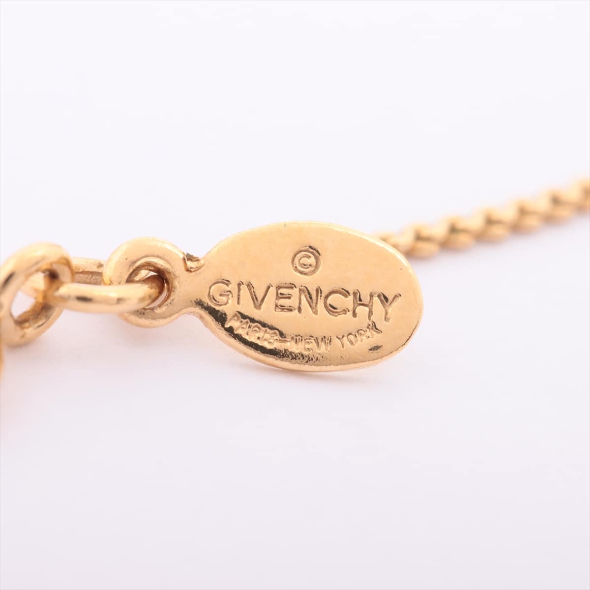 Givenchy Logo Necklace GP Gold
