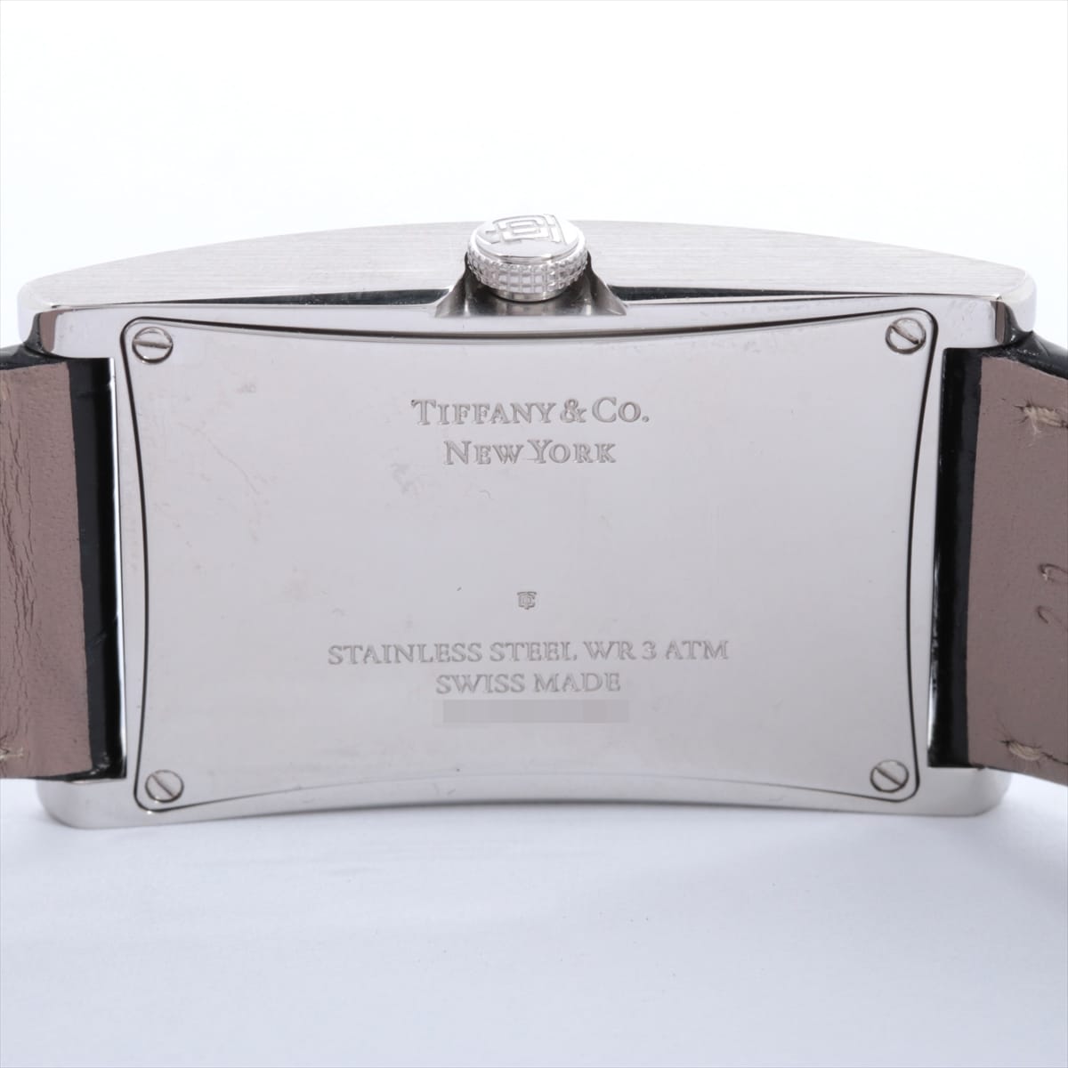 Tiffany East West 34677336 SS & leather QZ White-Face