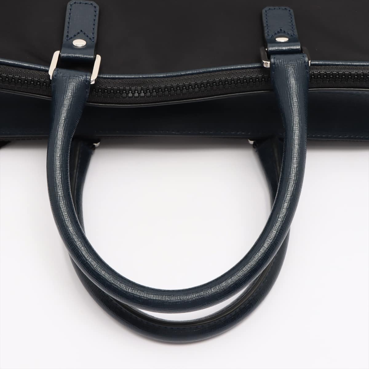 FURLA Nylon & leather 2WAY Businessbag Black x Navy
