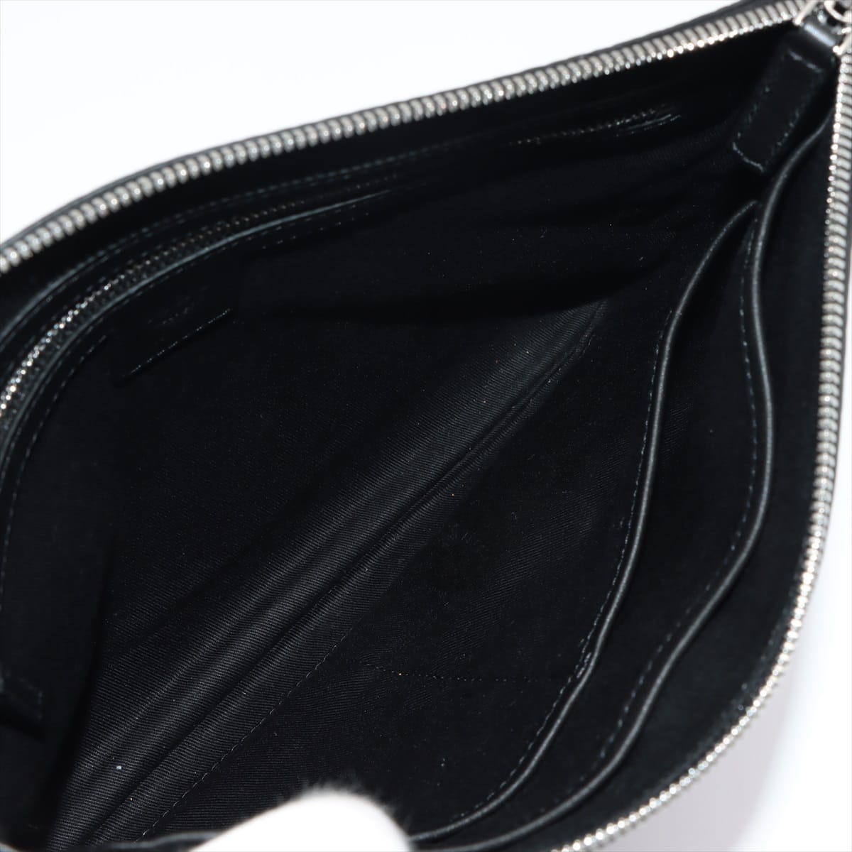 MCM Visetos Leather Clutch bag Black
