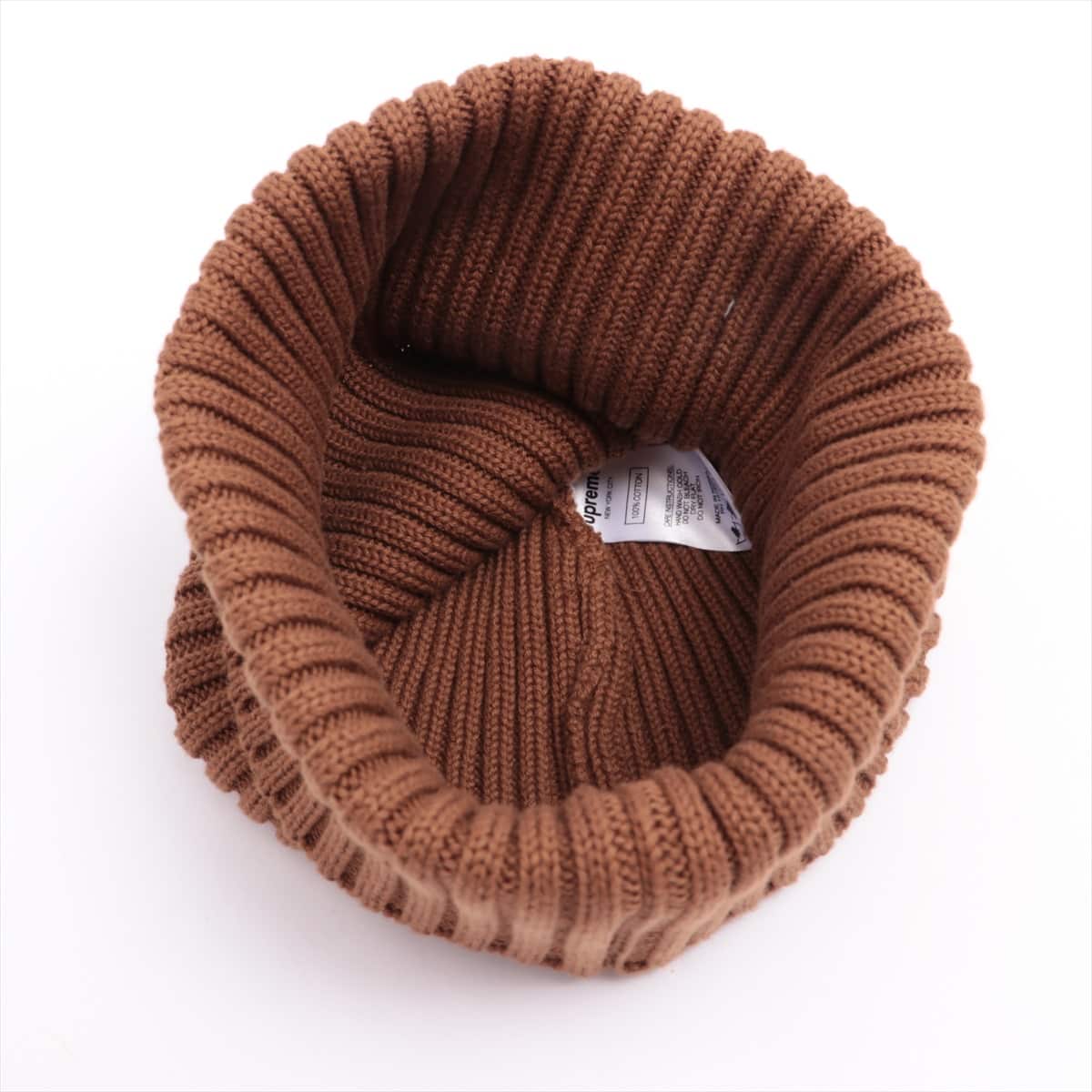 Supreme Knit cap Cotton Brown