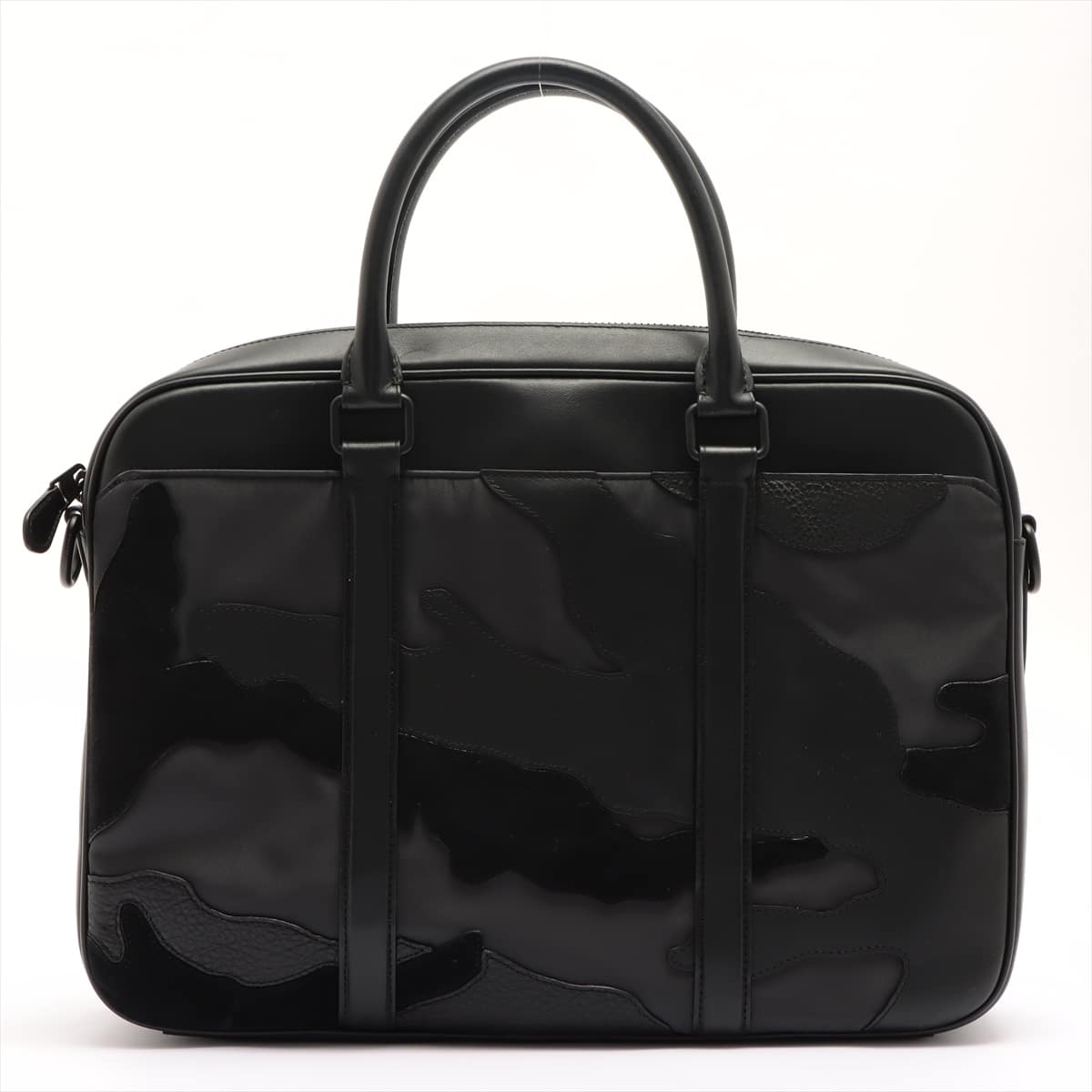 COACH Nylon & leather 2WAY Businessbag Black