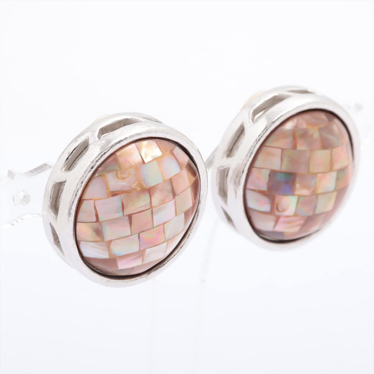 Givenchy Earrings (for both ears) GP Silver Color stone