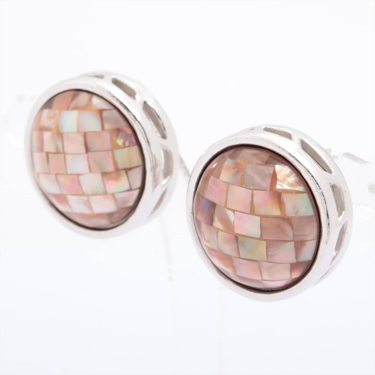 Givenchy Earrings (for both ears) GP Silver Color stone