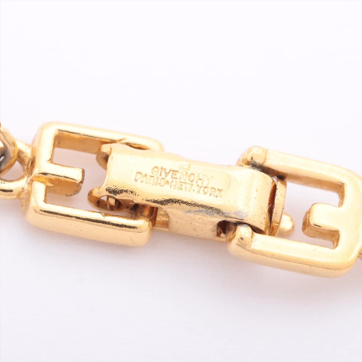 Givenchy Logo Necklace GP×inestone Gold