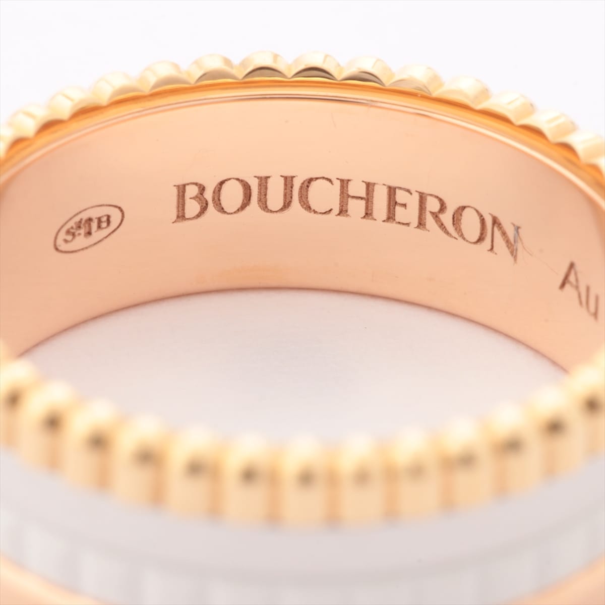 Boucheron BOUCHERON Quatre White small rings 750YG×PG×WG #51