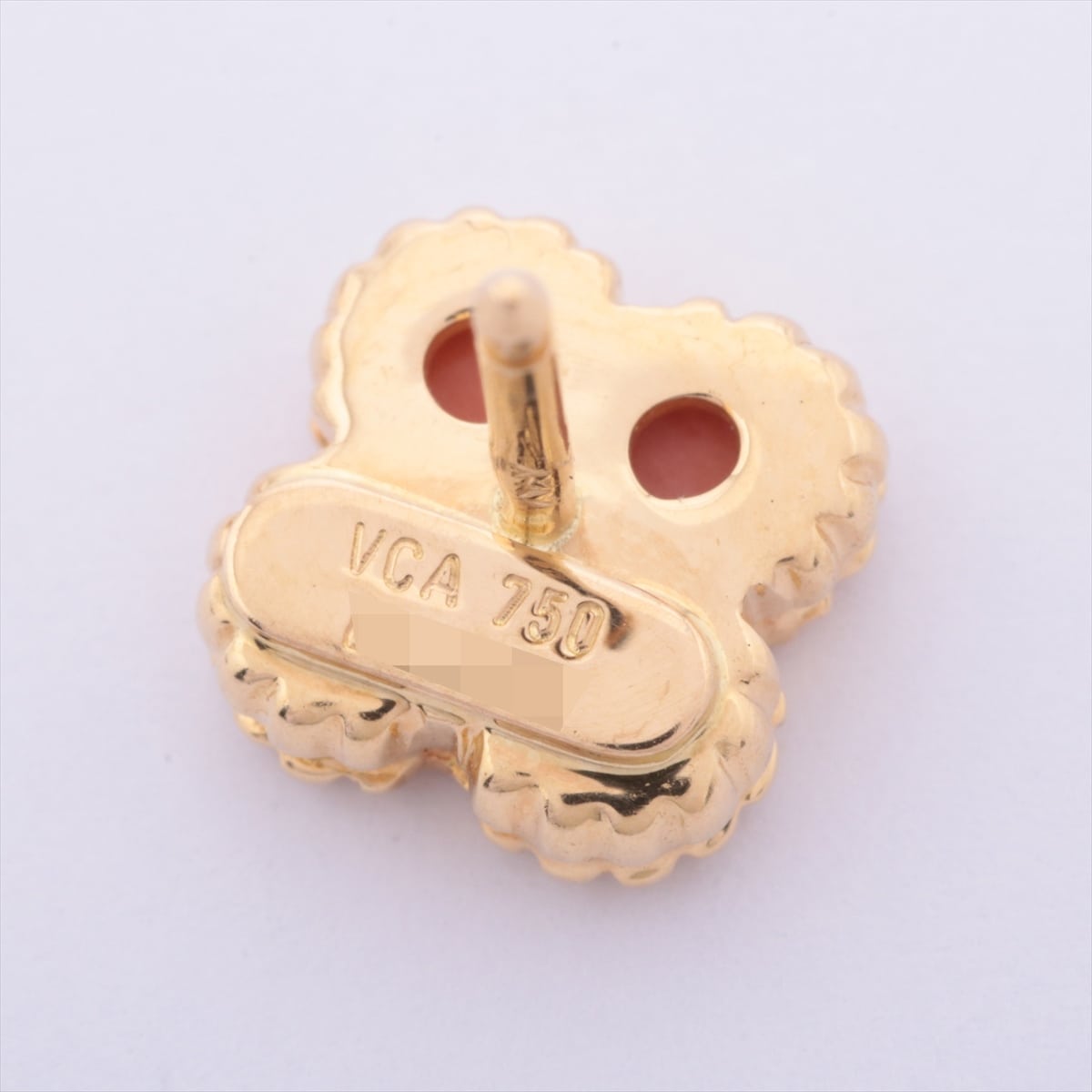 Van Cleef & Arpels Sweet Alhambra Coral Piercing jewelry 750(YG) 3.3g