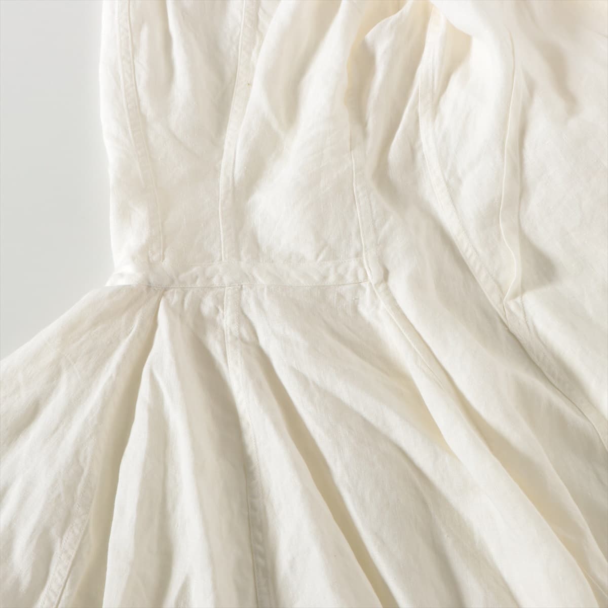 Hermès Linen Shirt dress 38 Ladies' White