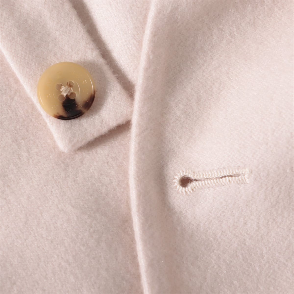 Hermès Cashmere Dress 40 Ladies' Ivory  Serie button