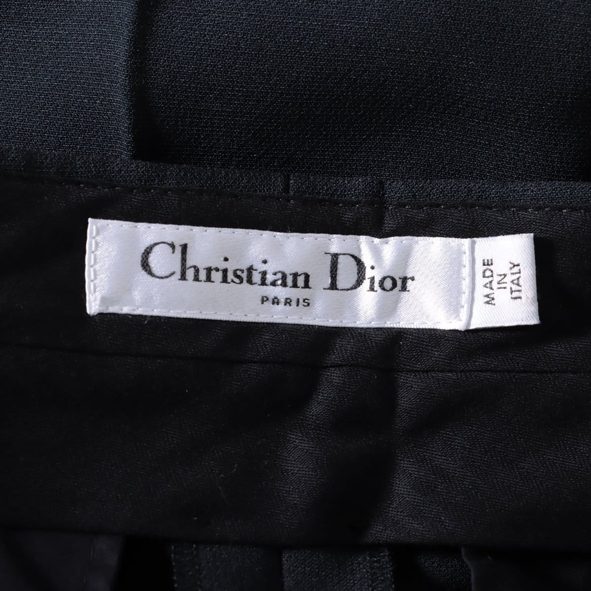 Christian Dior 20SS Wool & silk Slacks 40 Ladies' Black  841P27A1166