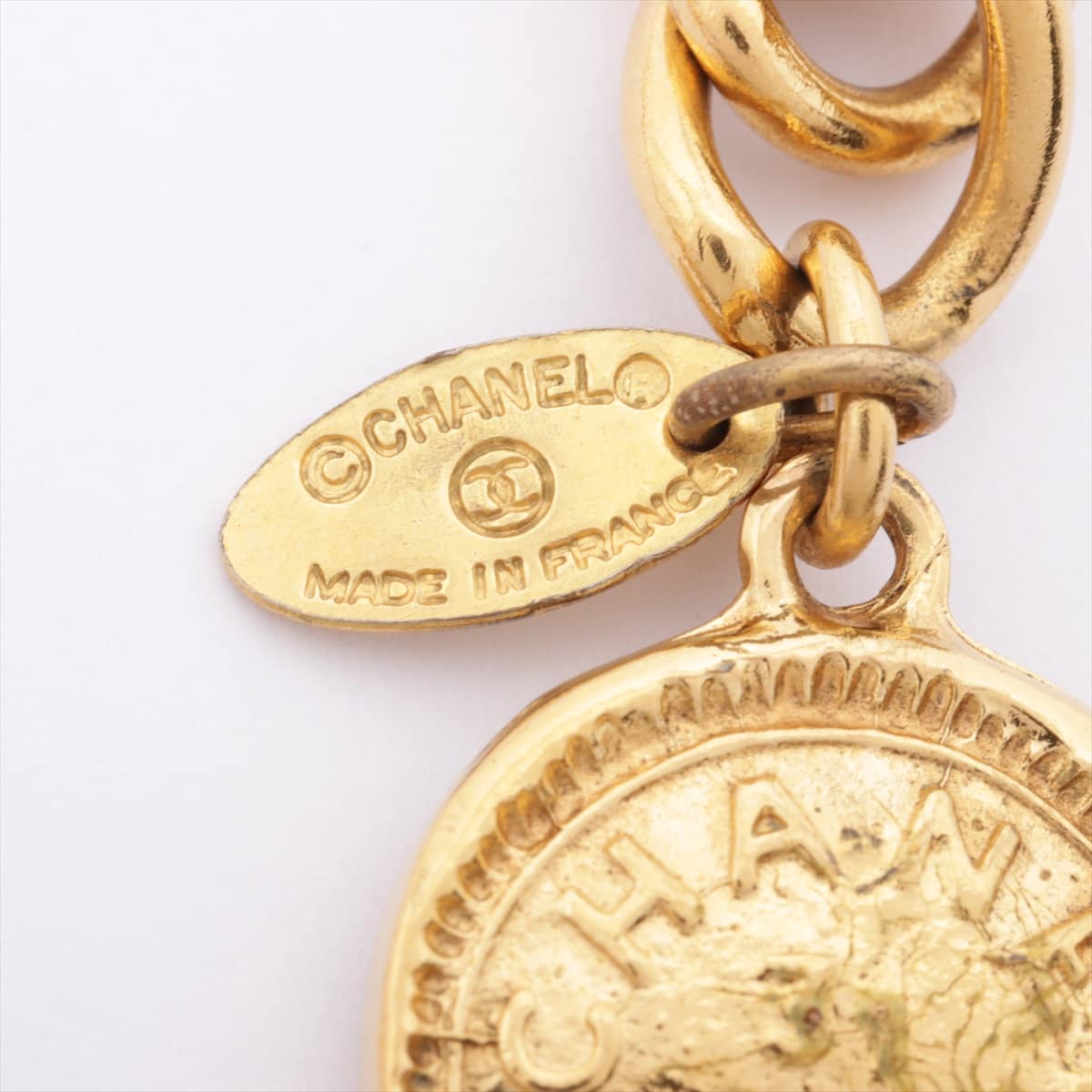 Chanel Logo Chain belt GP Gold Cutouts