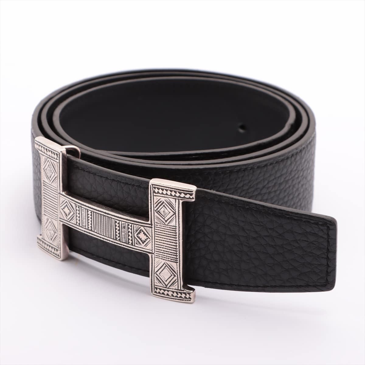 Hermès Constance Touareg H Belt Y engraving: 2020 Belt 925 & leather Black