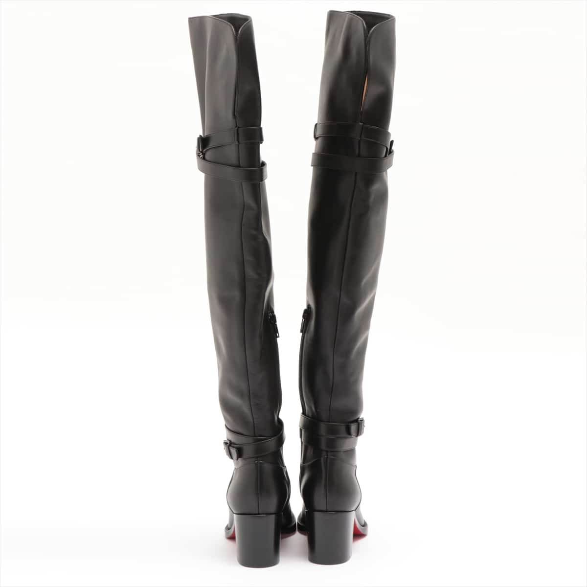 Christian Louboutin Leather Long boots 35.5 Ladies' Black