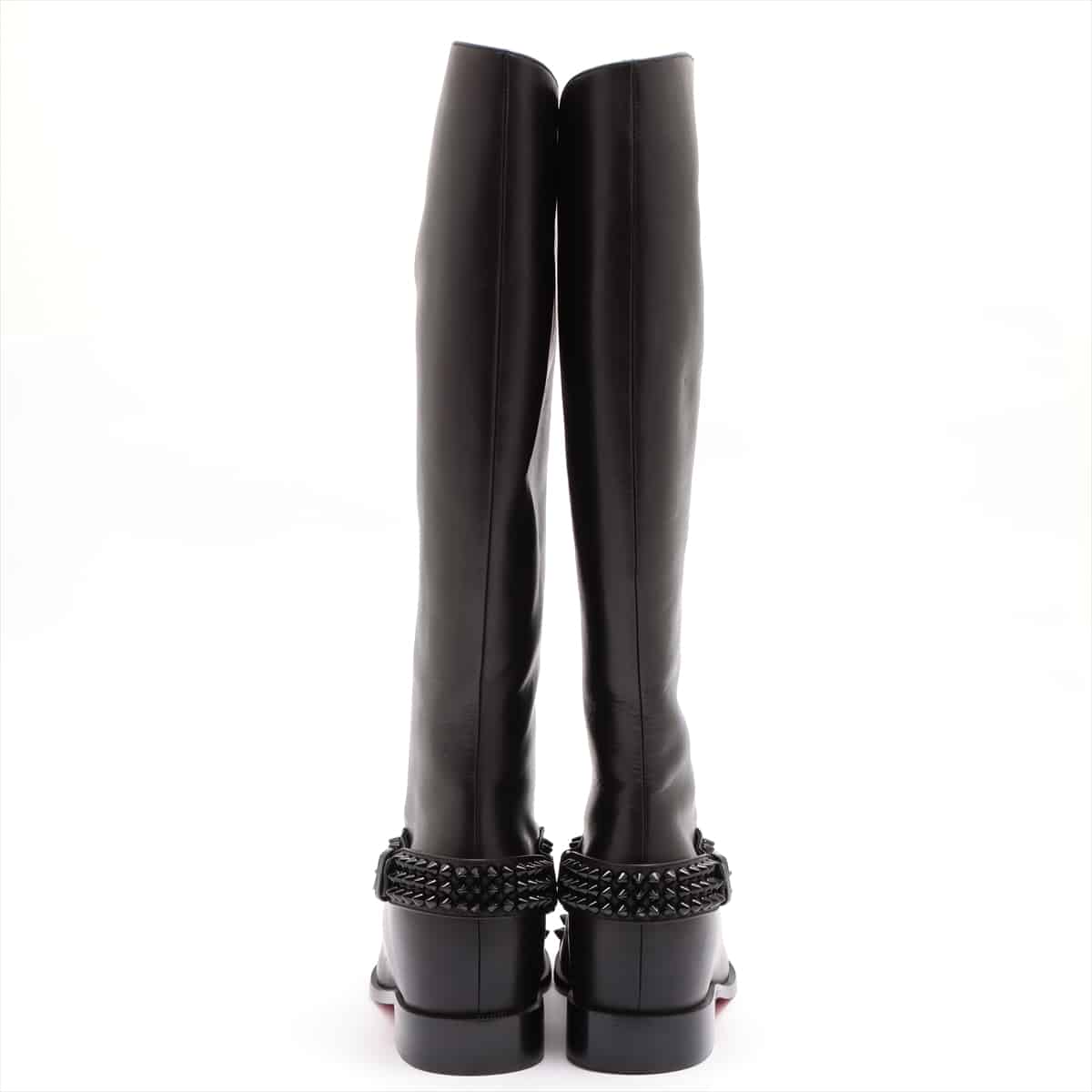 Christian Louboutin Leather Long boots 35 Ladies' Black Studs