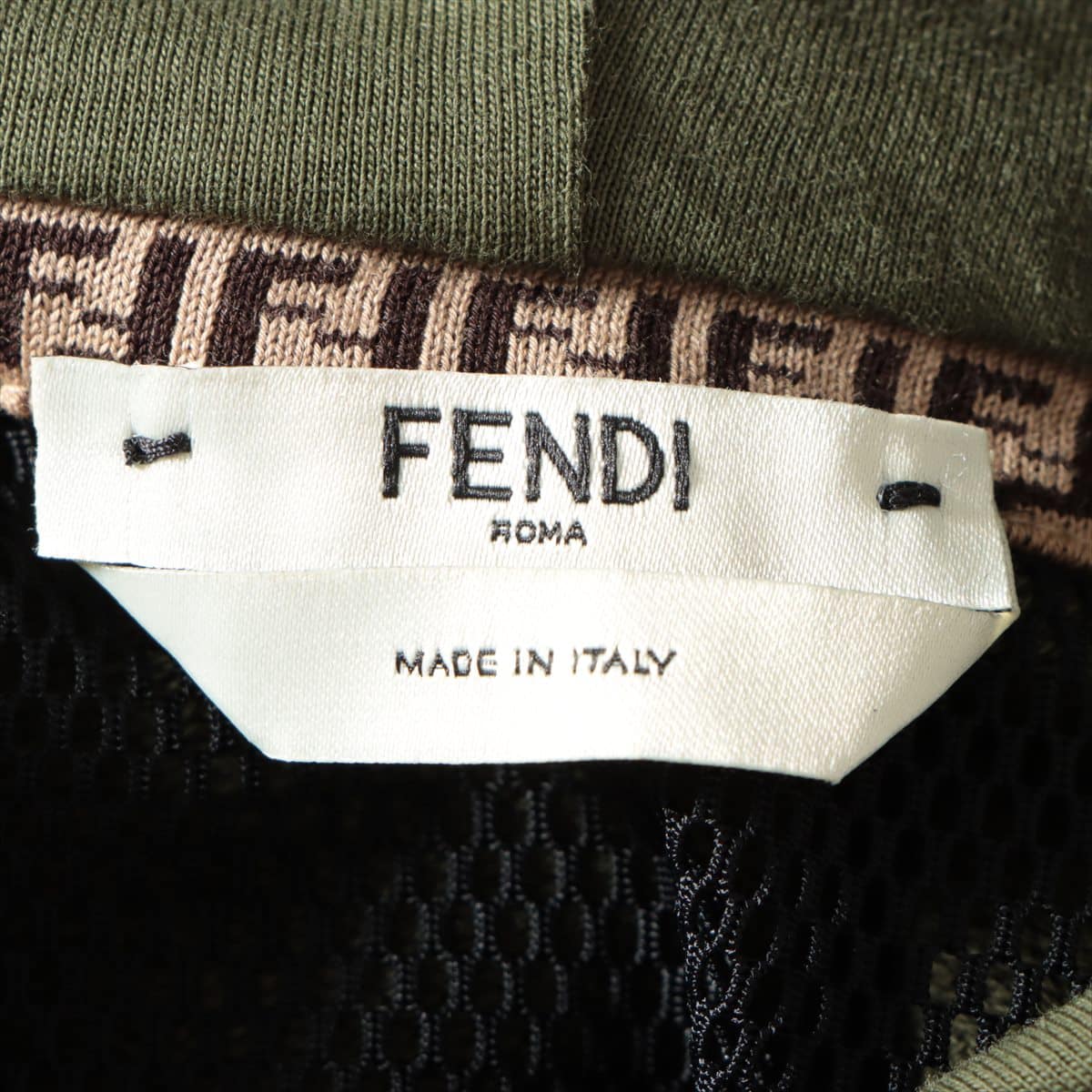Fendi 20 years Cotton Dress S Ladies' Khaki  FS7462