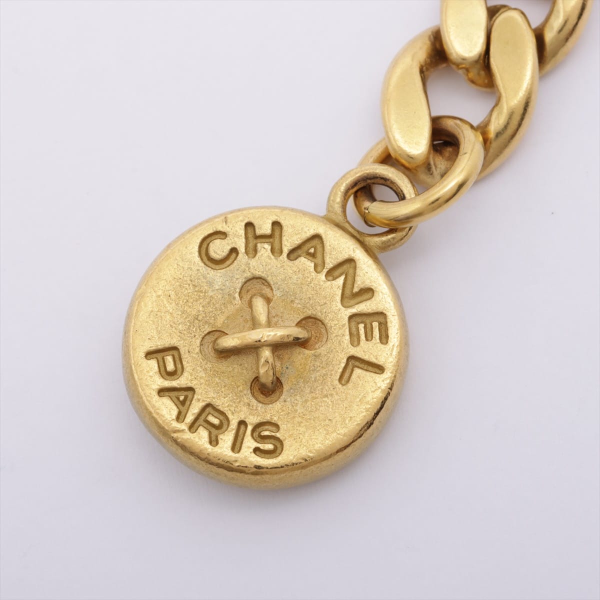 Chanel Logo 95P Chain belt GP Gold buttons