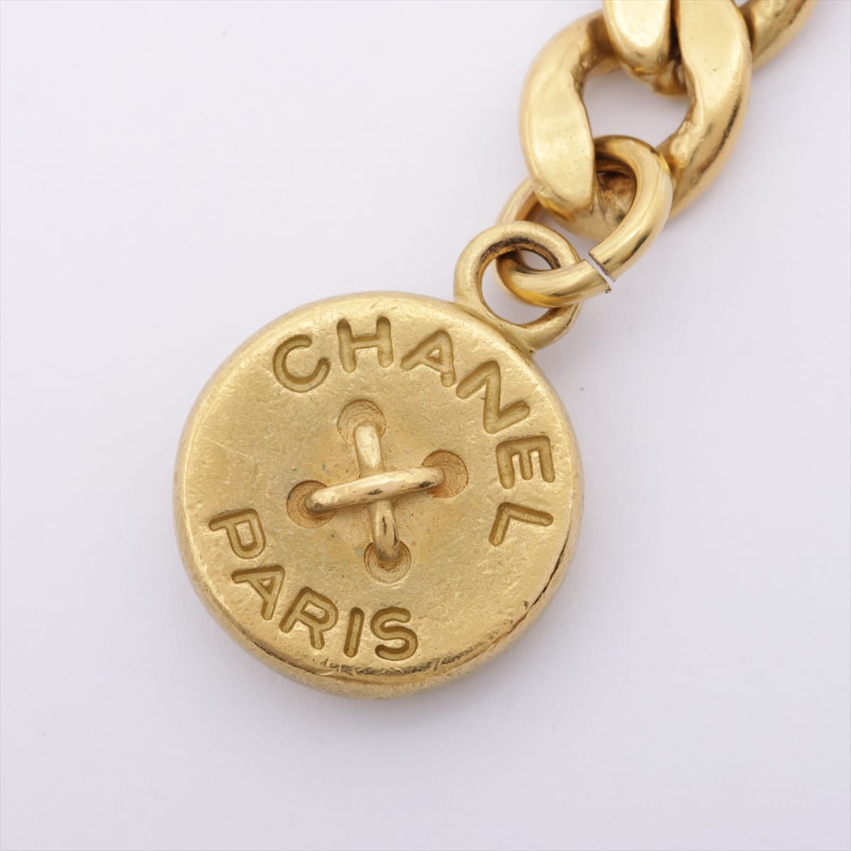 Chanel Logo 95P Chain belt GP Gold buttons
