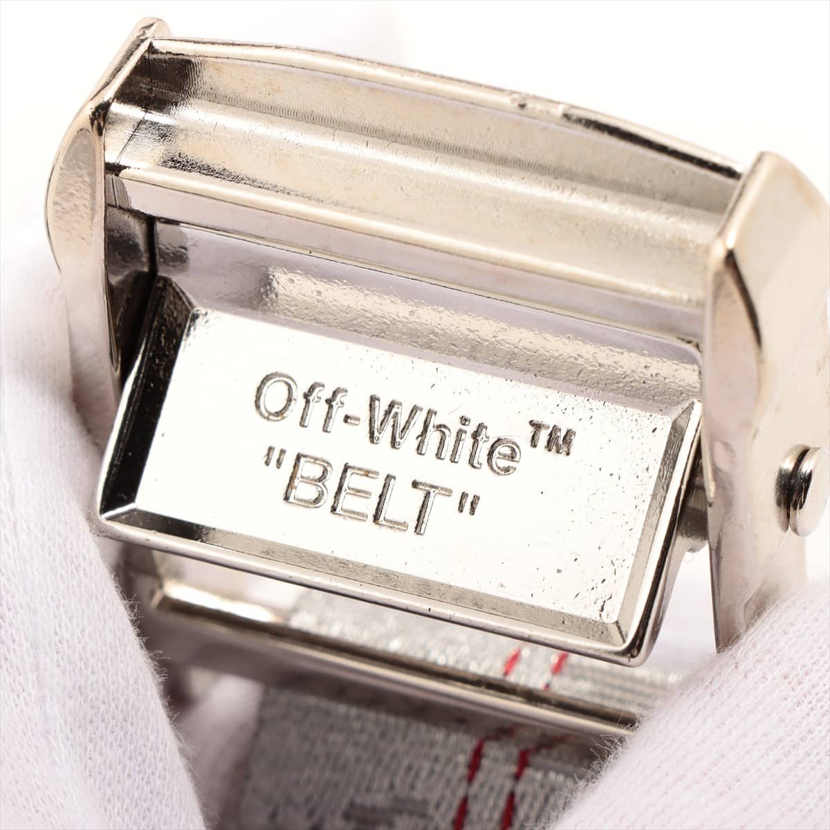 Off-White Industrial Belt Polyester x polyamide Silver