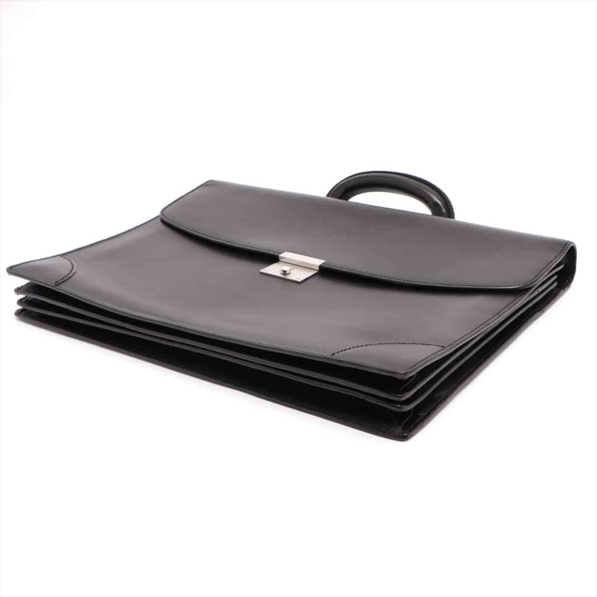 Valextra Leather Business bag Black