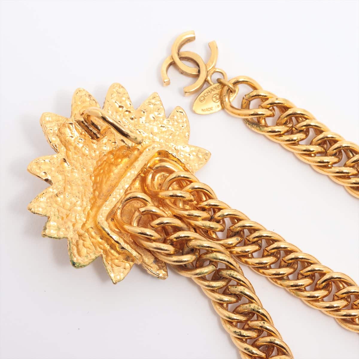 Chanel Lion Head Chain belt GP Gold