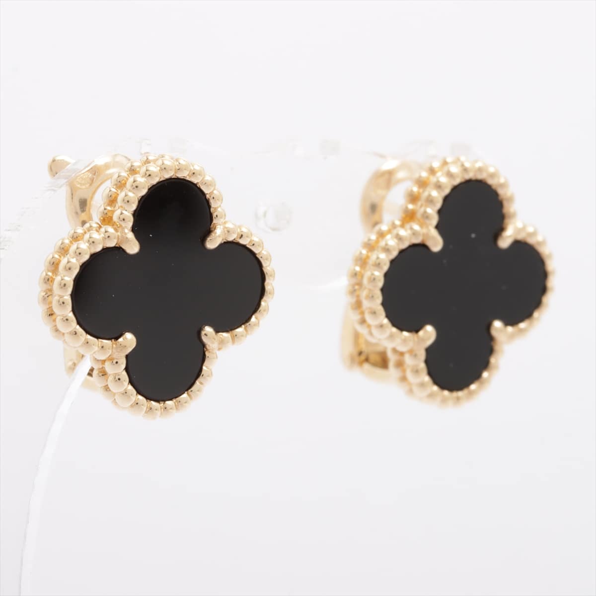 Van Cleef & Arpels Vintage Alhambra Onyx Piercing jewelry 750YG 7.4g