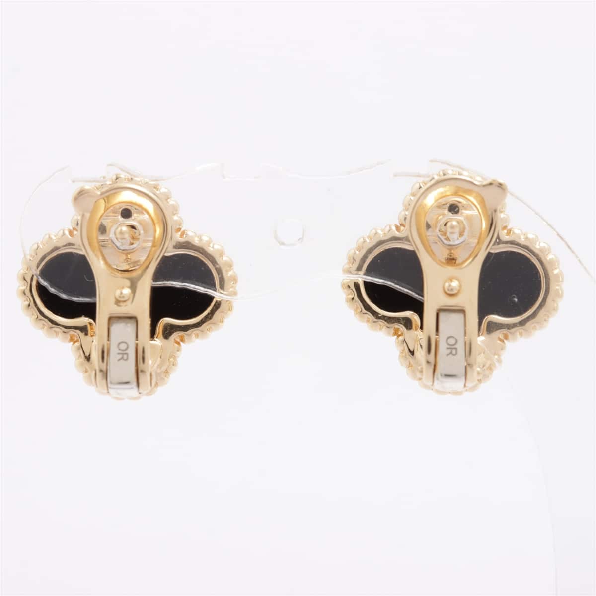 Van Cleef & Arpels Vintage Alhambra Onyx Piercing jewelry 750YG 7.4g