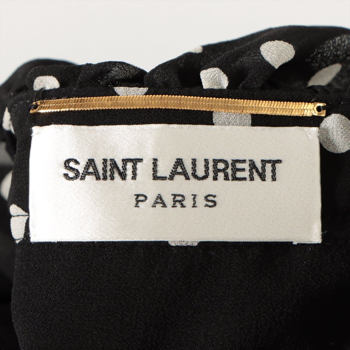 Saint Laurent Paris 20 years Silk Blouse 36 Ladies' Black
