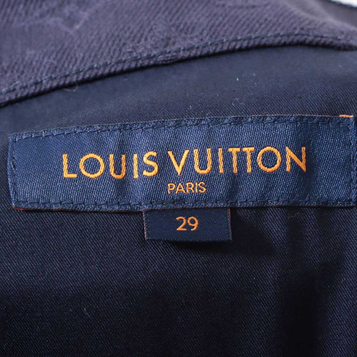 Louis Vuitton RM211V Cotton Denim pants 29 Men's Navy blue  Monogram