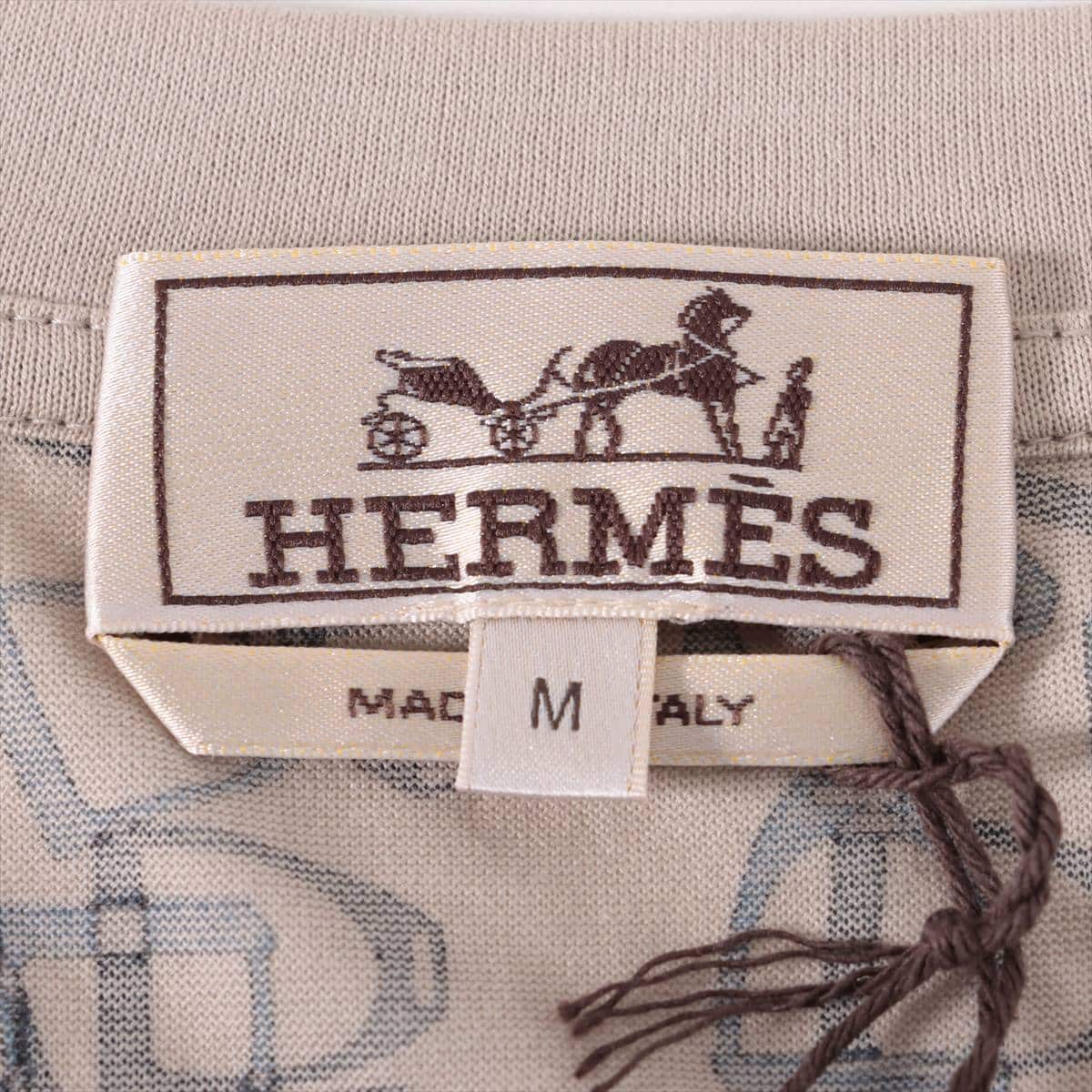 Hermès Cotton T-shirt M Men's Grey