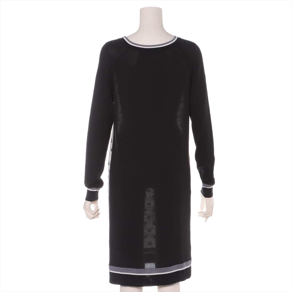 Hermès Cotton & silk Dress 34 Ladies' Black × White  Sold goods