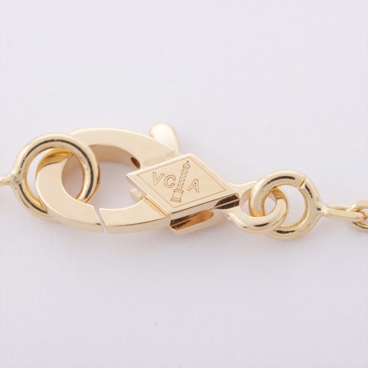 Van Cleef & Arpels Vintage Alhambra shells Necklace 750YG 5.3g