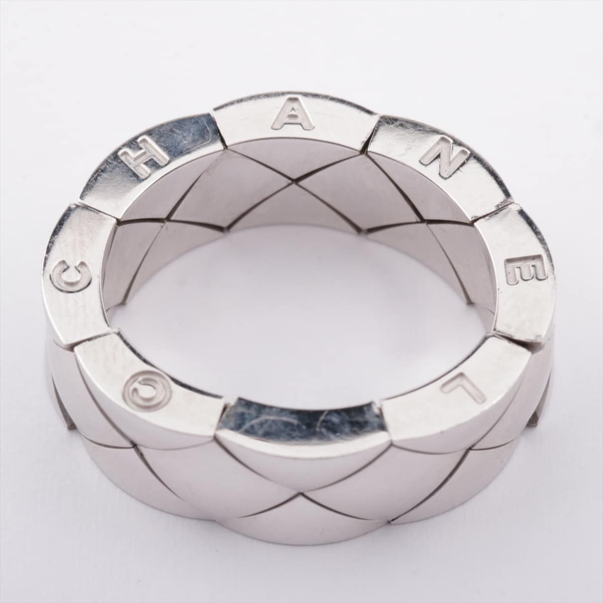 Chanel Matelasse rings 750(WG) 12.4g
