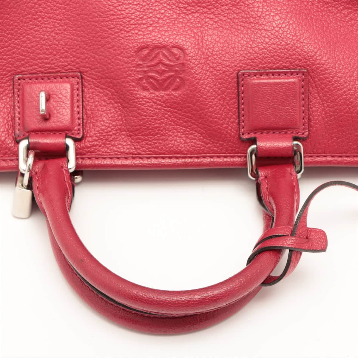 Loewe Amazona 28 Leather Hand bag Red